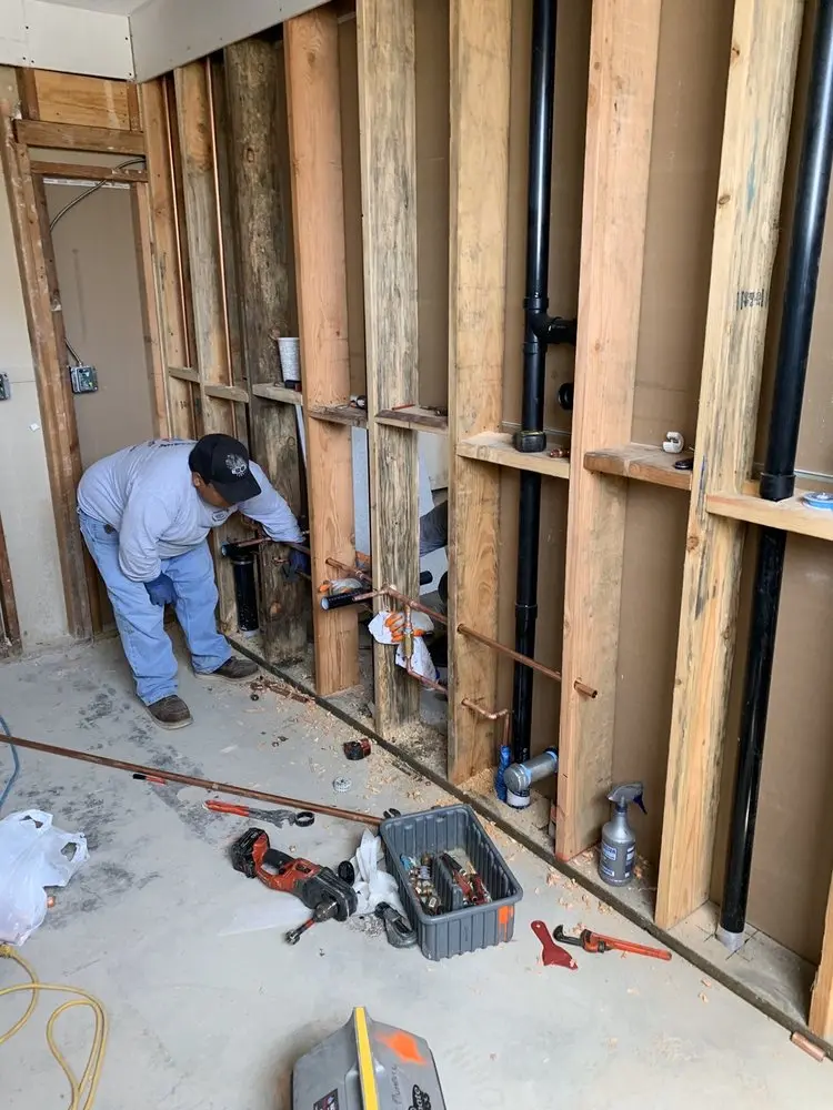 Commercial rough-in plumbing for Water Heater Replacement in Choctaw
